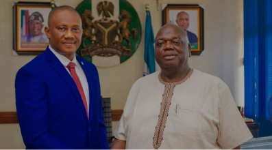 Prof. Austin Uche Nweze formerly hands over to Dr. Emeka Patrick Ejim as the new RECTOR of IMT, after eight years of his reign in IMT.